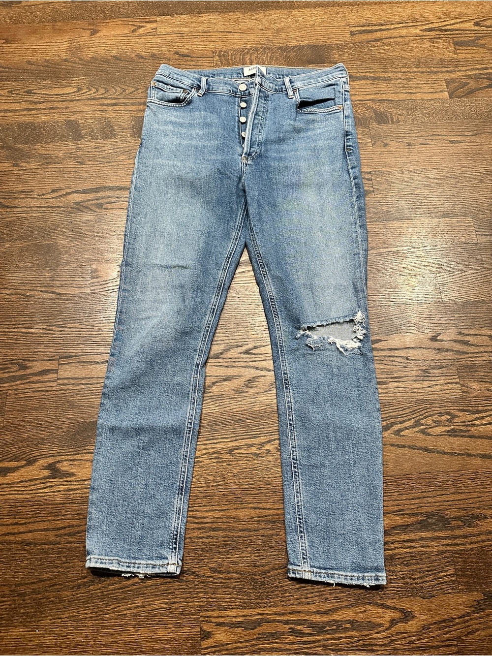 AGOLDE NICO SHORELINE HIGH RISE SLIM FIT JEANS